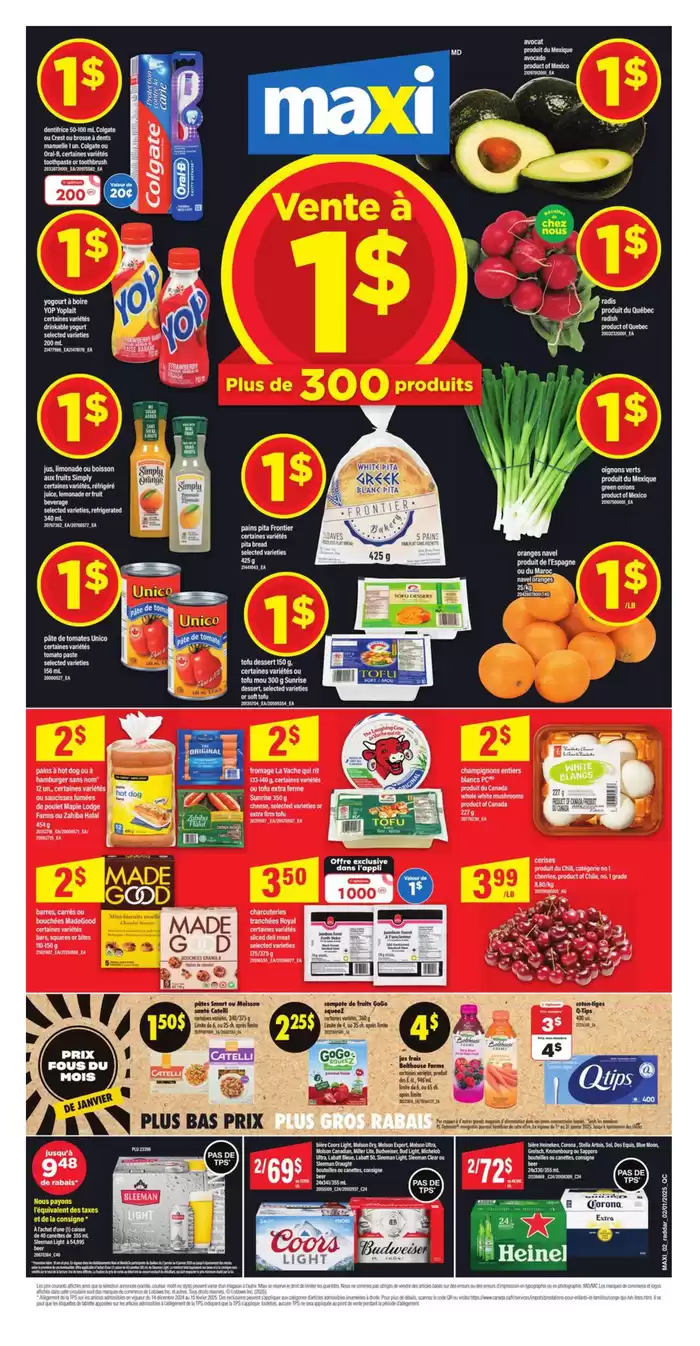 Maxi catalogue in Quebec | Weekly Flyer -Hybris | 2025-01-02 - 2025-01-08