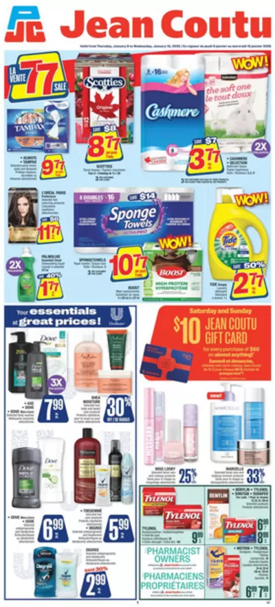 Jean Coutu catalogue in Montreal | Top deals for all customers | 2025-01-09 - 2025-01-15