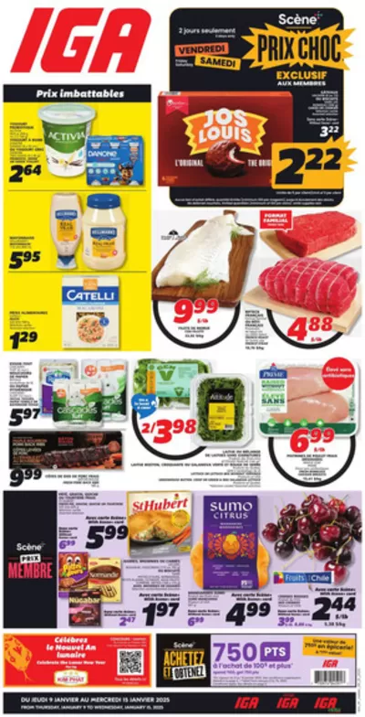 IGA Extra catalogue in Saint-Jean-sur-Richelieu | IGA Extra weekly flyer | 2025-01-09 - 2025-01-15