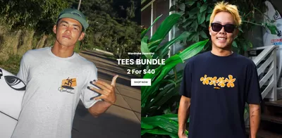 Sport offers in Sydney | Tees Bundle 2 for $40 in Quiksilver | 2025-01-07 - 2025-01-21