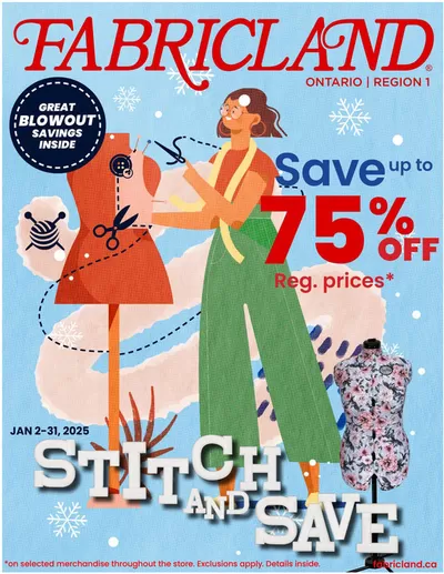 Fabricland catalogue in Toronto | Flyer | 2025-01-02 - 2025-01-31