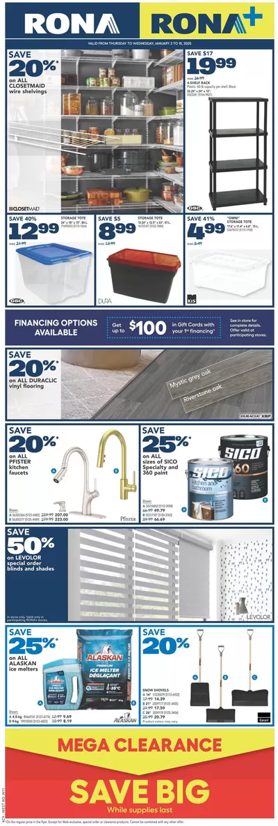 RONA catalogue in Surrey | Discounts and promotions | 2025-01-09 - 2025-01-15