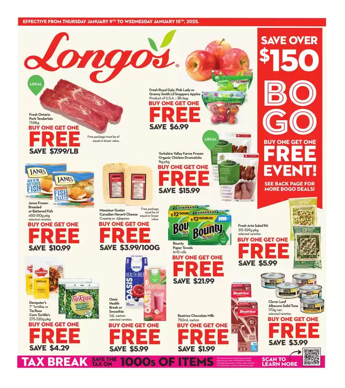 Longo's catalogue in Markham | Weekly Flyer | 2025-01-09 - 2025-01-15