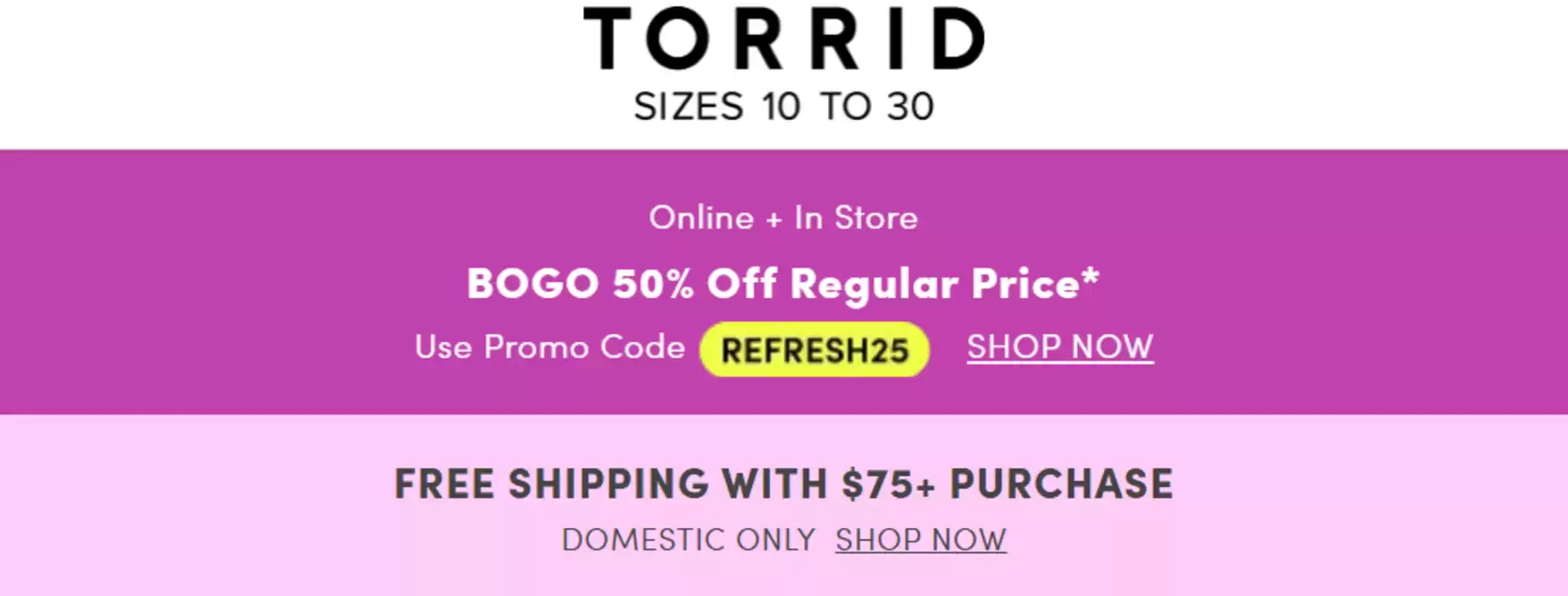 Torrid catalogue in North York | BOGO 50% Off Regular Price | 2025-01-08 - 2025-01-22