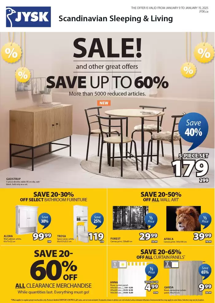 JYSK catalogue in Mississauga | This week's offer Flyer | 2025-01-09 - 2025-01-16