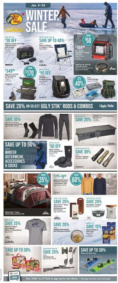 Sport offers in Vaughan | Winter Sale in Bass Pro Shop | 2025-01-09 - 2025-01-29