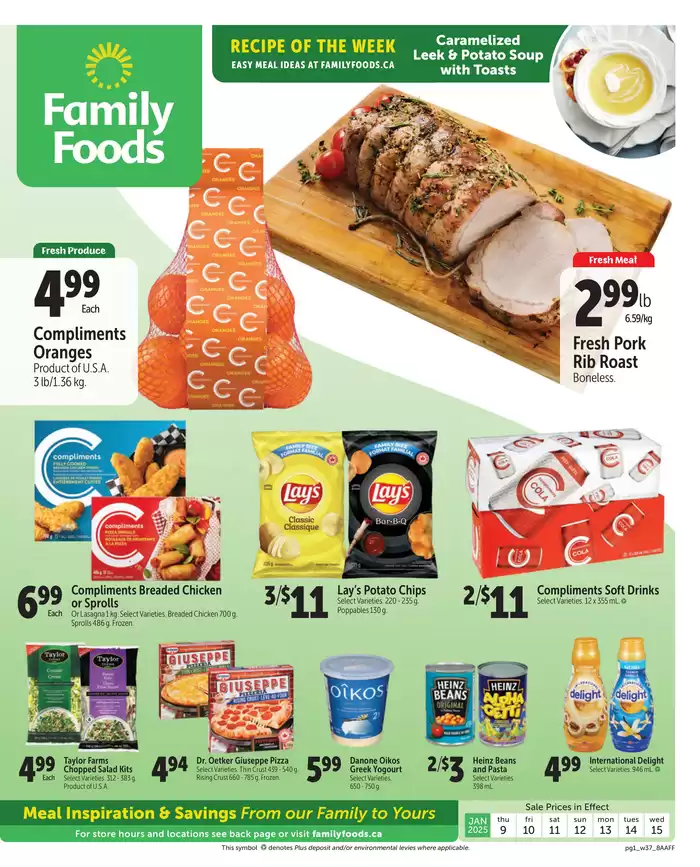 Family Foods catalogue in The Pas | Family Foods weekly flyer | 2025-01-09 - 2025-01-16