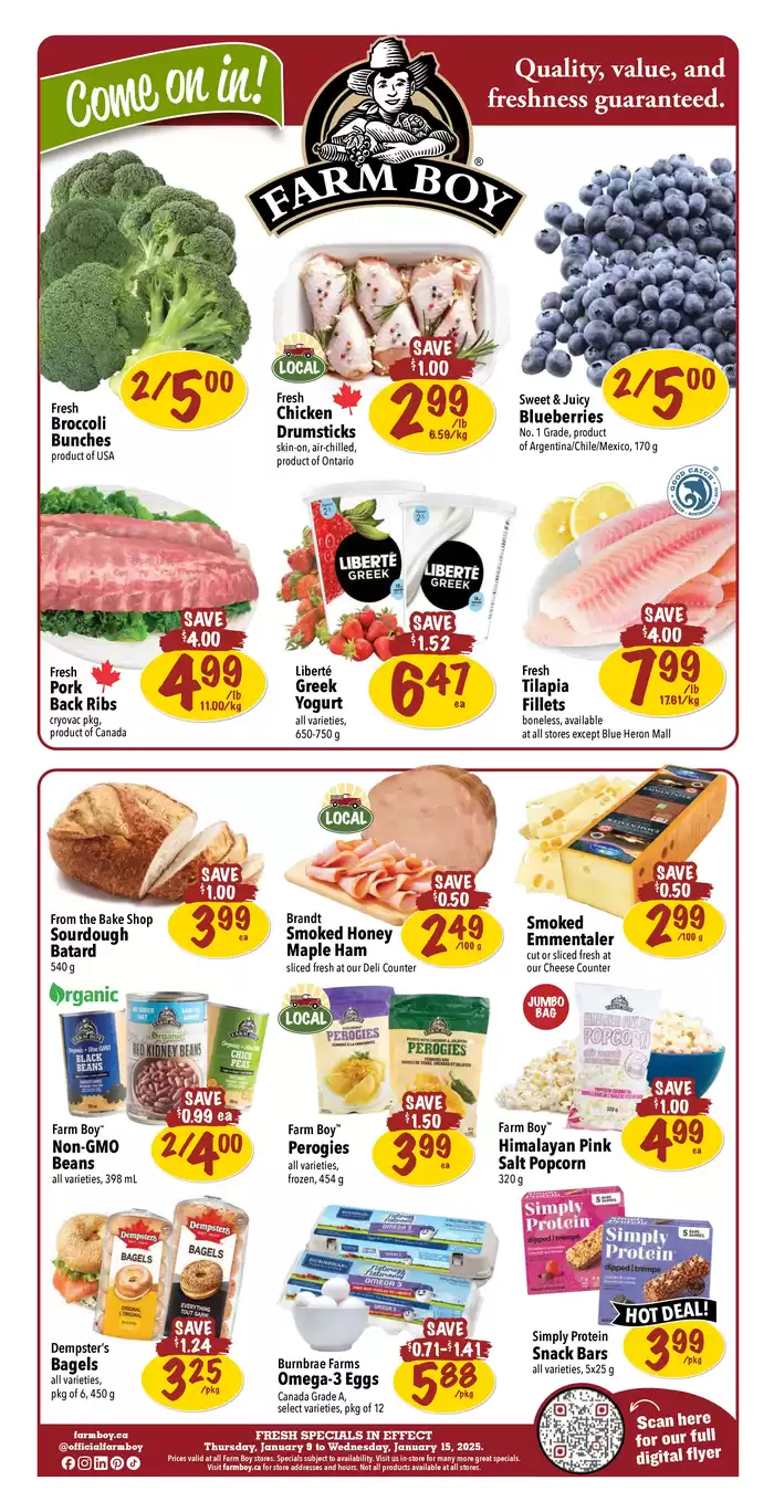 Farm Boy catalogue in Gatineau | Farm Boy weekly flyer | 2025-01-09 - 2025-01-15