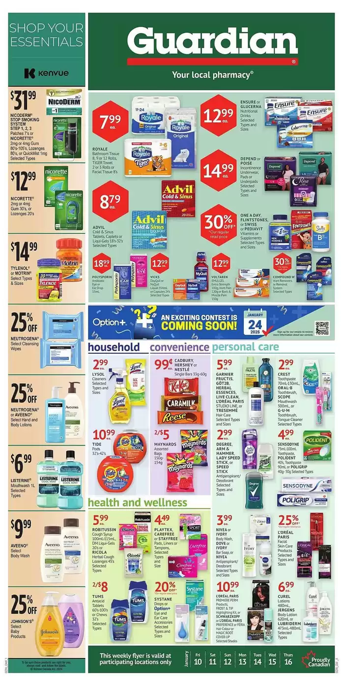 Guardian Pharmacy catalogue in Chapleau | Guardian Pharmacy weekly flyer | 2025-01-09 - 2025-01-29