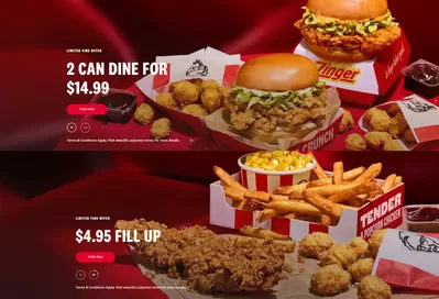 Restaurants offers in Yellowknife | Current deals and offers in KFC | 2025-01-09 - 2025-01-23