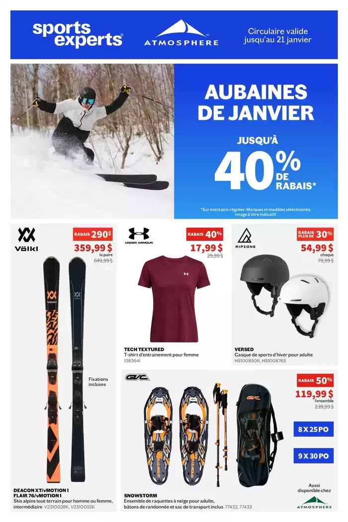 Sports Experts catalogue in Saint-Hyacinthe | Jusqu'à 40% De Rabais | 2025-01-09 - 2025-01-21