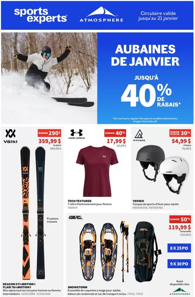 Sport offers in Saint-Hyacinthe | Jusqu'à 40% De Rabais in Sports Experts | 2025-01-09 - 2025-01-21