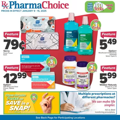 PharmaChoice catalogue in Porcupine Plain | PharmaChoice Weekly ad | 2025-01-09 - 2025-01-15