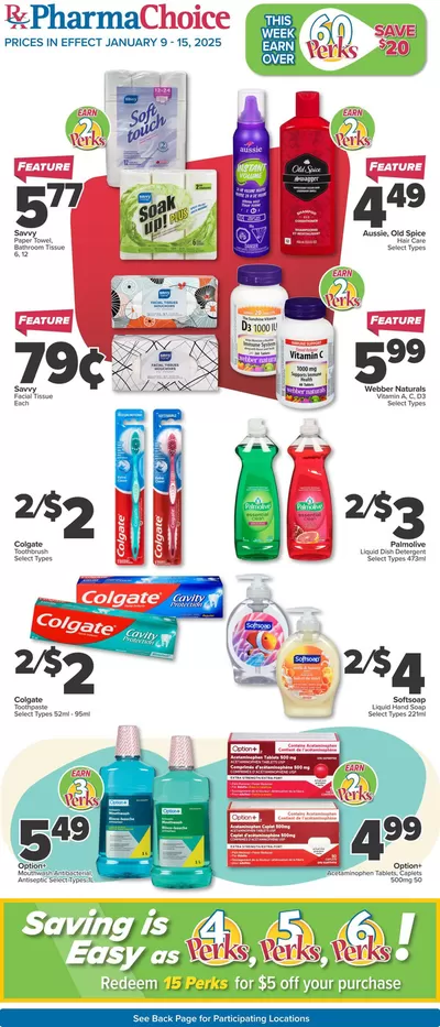 Pharmacy & Beauty offers in Porcupine Plain | Great offer for bargain hunters in PharmaChoice | 2025-01-09 - 2025-01-15