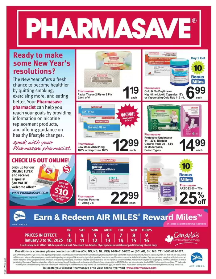 Pharmasave catalogue in Cape Breton | Exclusive bargains | 2025-01-03 - 2025-01-16