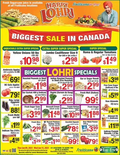 Fruiticana catalogue in Coquitlam | Fruiticana flyer | 2025-01-10 - 2025-01-17