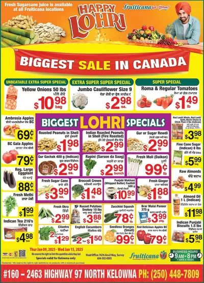 Fruiticana catalogue in Coquitlam | Special offers for you | 2025-01-10 - 2025-01-17