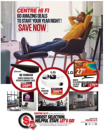 Electronics offers in Sorel-Tracy | Weekly Flyer in Centre Hi-Fi | 2025-01-10 - 2025-01-16