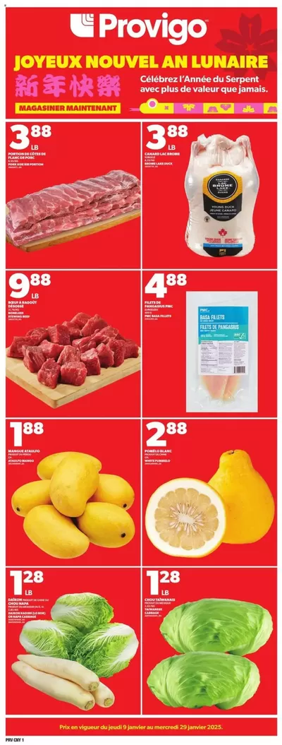 Grocery offers in Prévost | Current special promotions in Provigo | 2025-01-09 - 2025-01-29