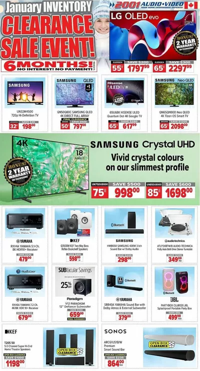 Electronics offers in Keswick | 2001 Audio Video weekly flyer in 2001 Audio Video | 2025-01-10 - 2025-01-17