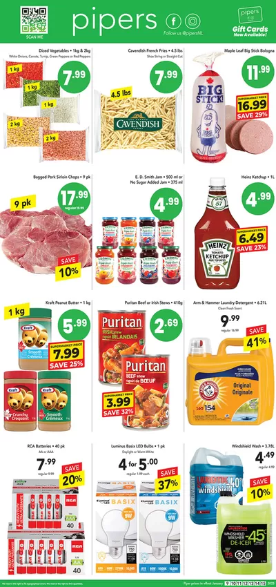 Grocery offers in Flatrock | Flyer Pipers in Pipers | 2025-01-10 - 2025-01-17