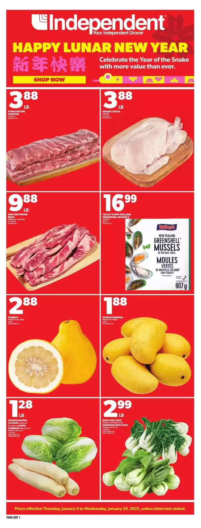 Independent Grocer catalogue in Twillingate | Independent Grocer weeky flyer | 2025-01-09 - 2025-01-29