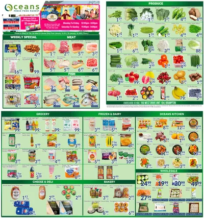 Oceans Fresh Food Market catalogue in Brampton | Weekly special Oceans Fresh Food Market | 2025-01-10 - 2025-01-17