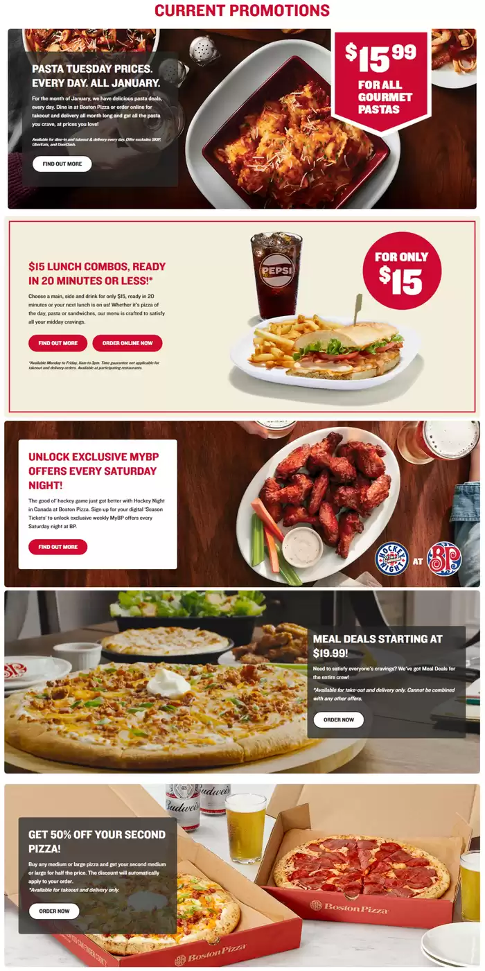 Boston Pizza catalogue in Sydney | CURRENT PROMOTIONS | 2025-01-10 - 2025-01-24