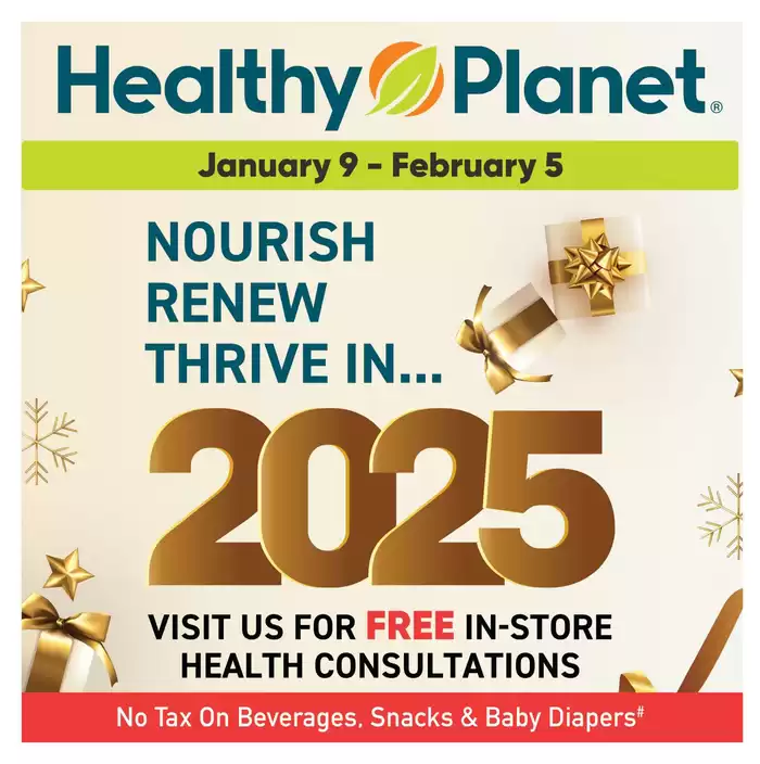 Healthy Planet catalogue in Toronto | Current deals and offers | 2025-01-10 - 2025-02-05