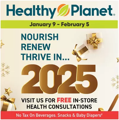 Pharmacy & Beauty offers in Whitchurch-Stouffville | Current deals and offers in Healthy Planet | 2025-01-10 - 2025-02-05