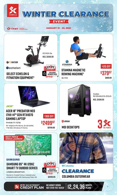 Electronics offers in Owen Sound | Winter Clearance in Canex | 2025-01-10 - 2025-01-23