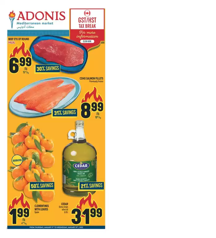 Marché Adonis catalogue in Mississauga | Wide range of offers | 2025-01-09 - 2025-01-15