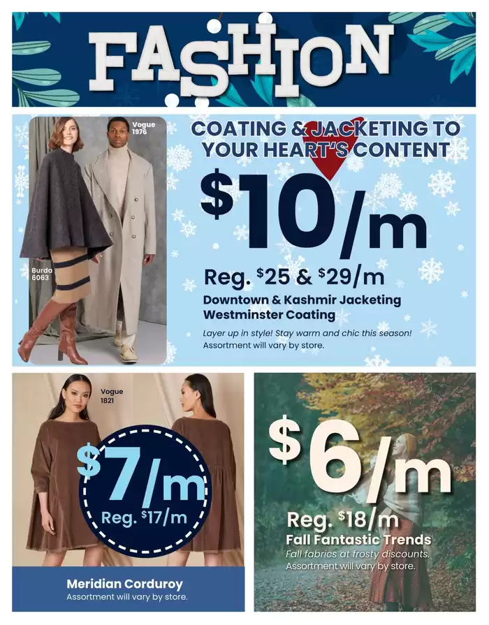 Fabricland catalogue in Kitchener | Flyer | 2025-01-02 - 2025-01-31