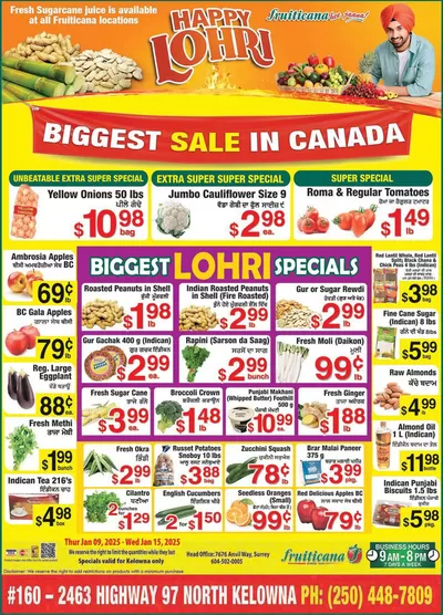 Fruiticana catalogue in Coquitlam | Exclusive bargains | 2025-01-11 - 2025-01-18