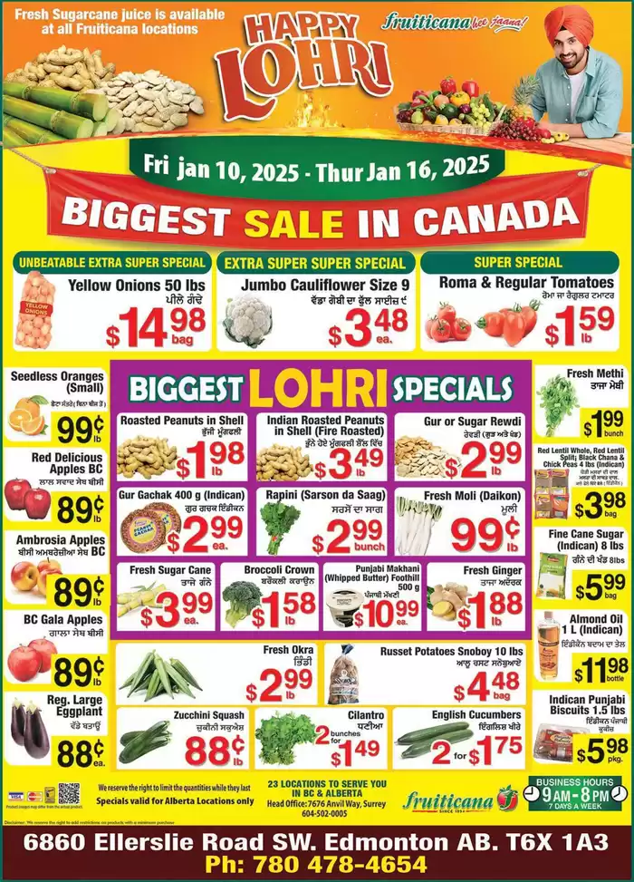 Fruiticana catalogue in Coquitlam | Our best deals for you | 2025-01-11 - 2025-01-18