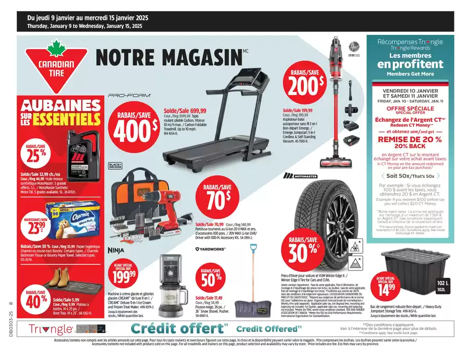 Canadian Tire catalogue in Drummondville | Exclusive bargains | 2025-01-09 - 2025-01-15