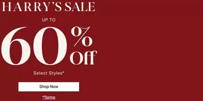 Luxury Brands offers in Carignan | Up To 60% Off in Harry Rosen | 2025-01-13 - 2025-01-27