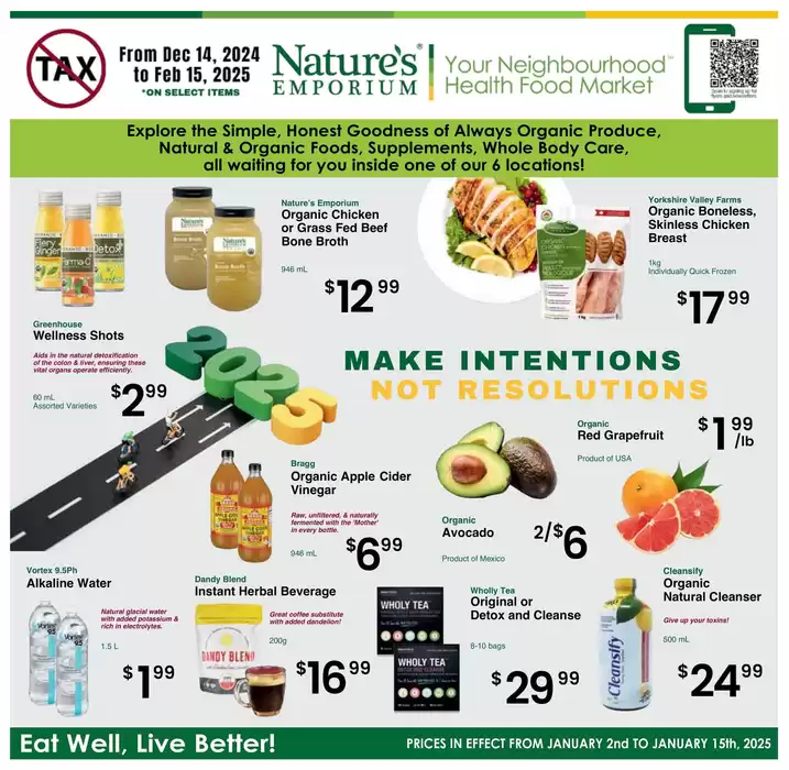 Nature's Emporium catalogue in Toronto | Eat Well Live Better | 2025-01-13 - 2025-01-15