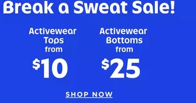 Clothing, Shoes & Accessories offers in Mississauga | Break a Sweat Sale in Old Navy | 2025-01-14 - 2025-01-28