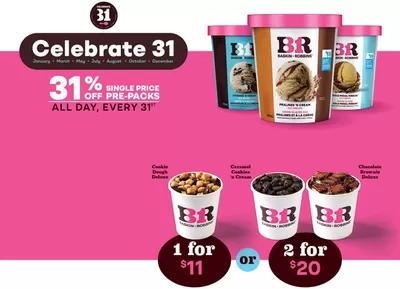 Restaurants offers in Laval | Special Offers For You in Baskin Robbins | 2025-01-14 - 2025-01-28