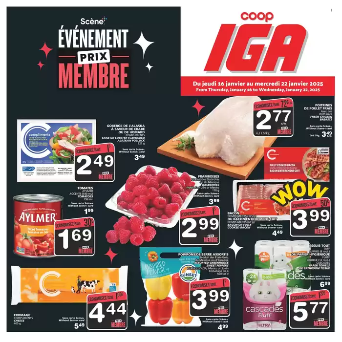 IGA Extra catalogue in Saint-Jean-sur-Richelieu | Current special promotions | 2025-01-16 - 2025-01-22