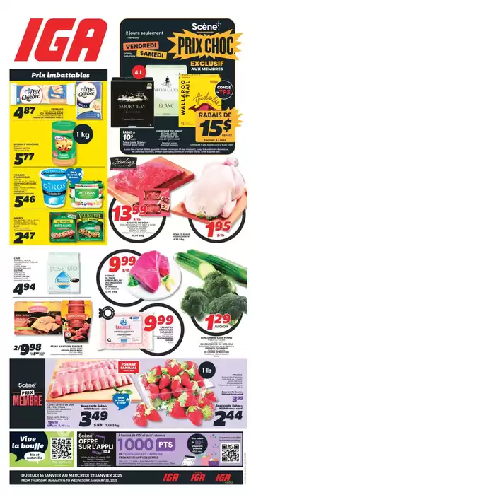 IGA Extra catalogue in Edmundston | Great discounts on selected products | 2025-01-16 - 2025-01-22