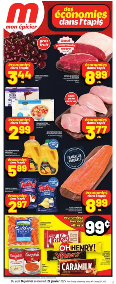 Grocery offers in Carignan | Great discounts on selected products in Metro | 2025-01-16 - 2025-01-22