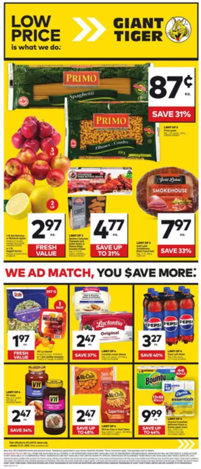 Grocery offers in Port Hawkesbury | Great discounts on selected products in Giant Tiger | 2025-01-15 - 2025-01-21