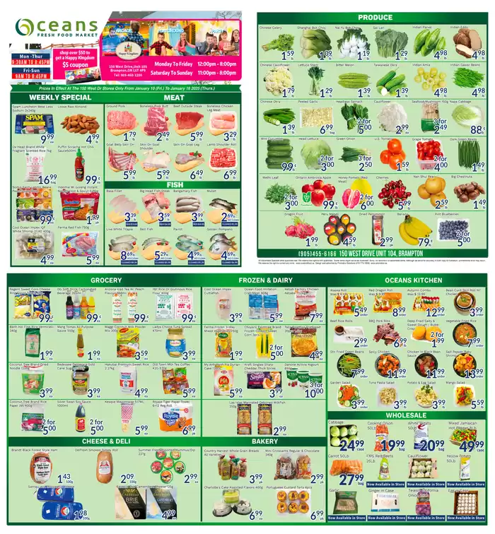 Oceans Fresh Food Market catalogue in Brampton | Weekly special Oceans Fresh Food Market | 2025-01-14 - 2025-01-21