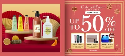 Pharmacy & Beauty offers in Scarborough | Up To 50% Off in Crabtree & Evelyn | 2025-01-15 - 2025-02-09