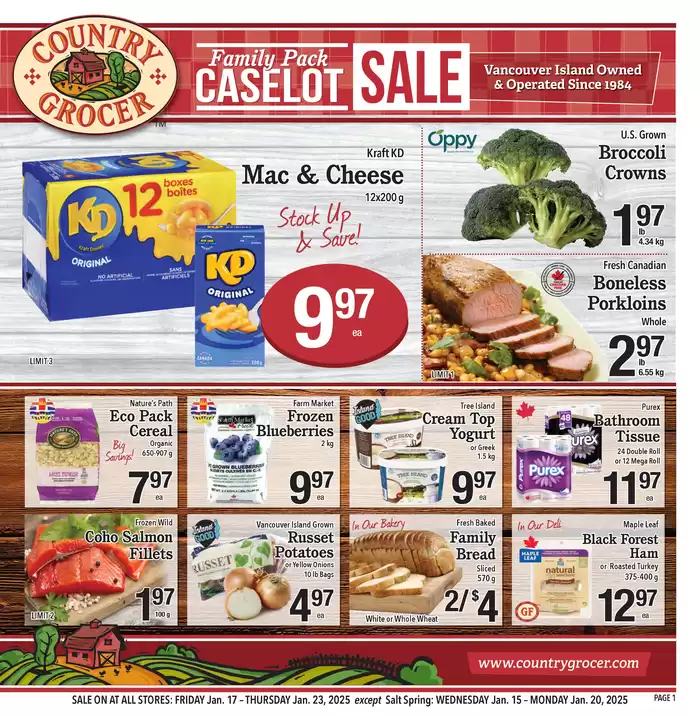 Country Grocer catalogue in Nanaimo | Discover attractive offers | 2025-01-15 - 2025-01-22