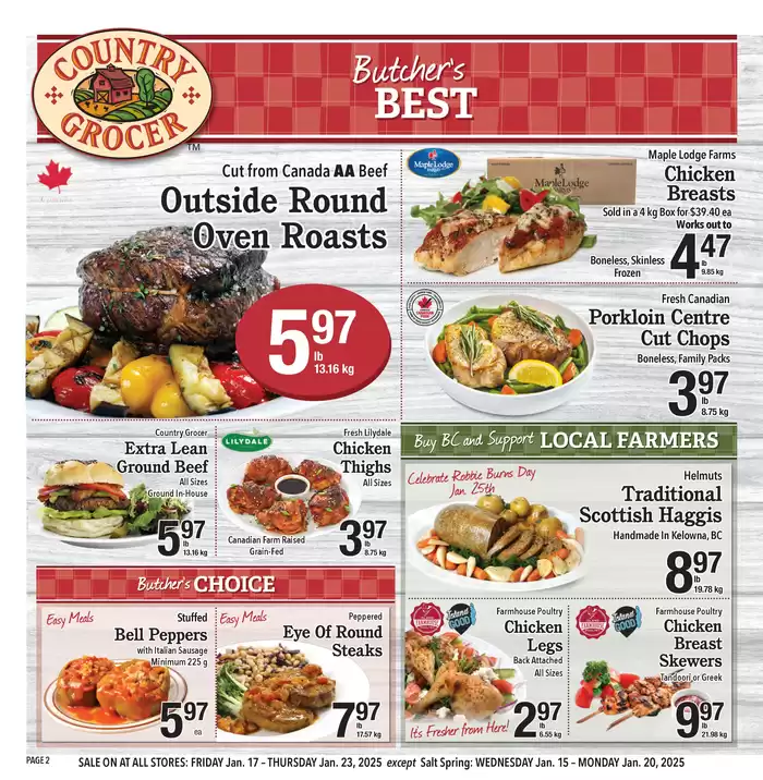 Country Grocer catalogue in Nanaimo | Discover attractive offers | 2025-01-15 - 2025-01-22