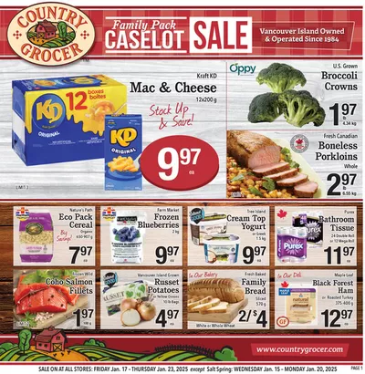 Grocery offers in Gabriola BC | Discover attractive offers in Country Grocer | 2025-01-15 - 2025-01-22