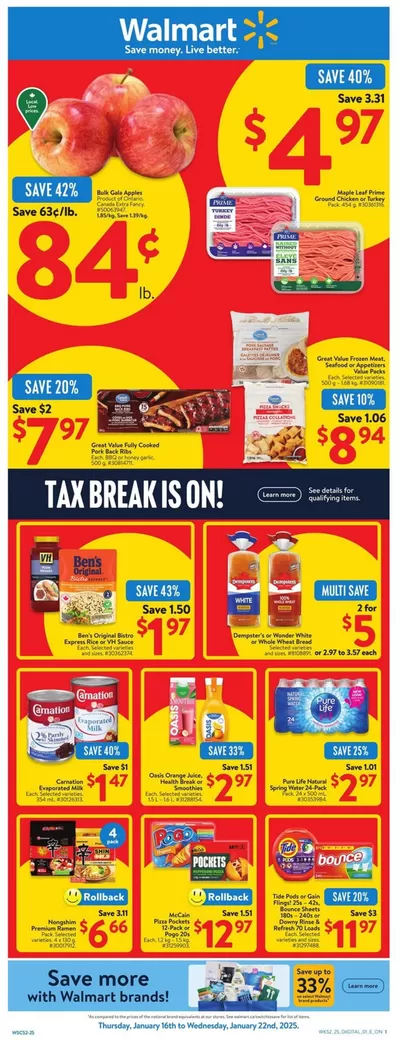 Walmart catalogue in Clarence-Rockland ON | Walmart flyer | 2025-01-16 - 2025-01-22